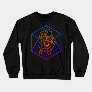 Psychedelic Rave Sacred Geometry Astronaut Crewneck Sweatshirt